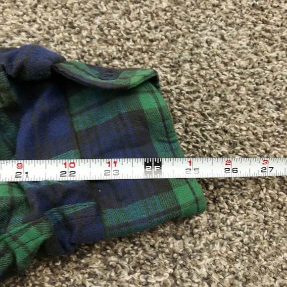 VTG LL Bean Jacket Thinsulate Flannel Quilted Blackwatch Plaid Mens Large Tall - Picture 8 of 9